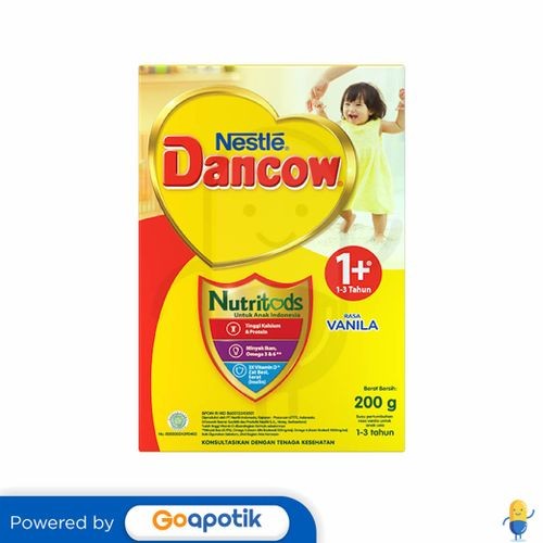 

Dancow 1+ Nutritods Usia 1-3 Tahun Rasa Vanilla 200 Gram Box