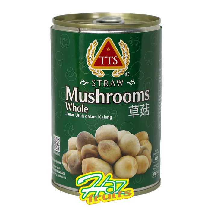 

Tts Straw Mushroom Whole | Jamur Utuh Dalam Kaleng 425 Gram