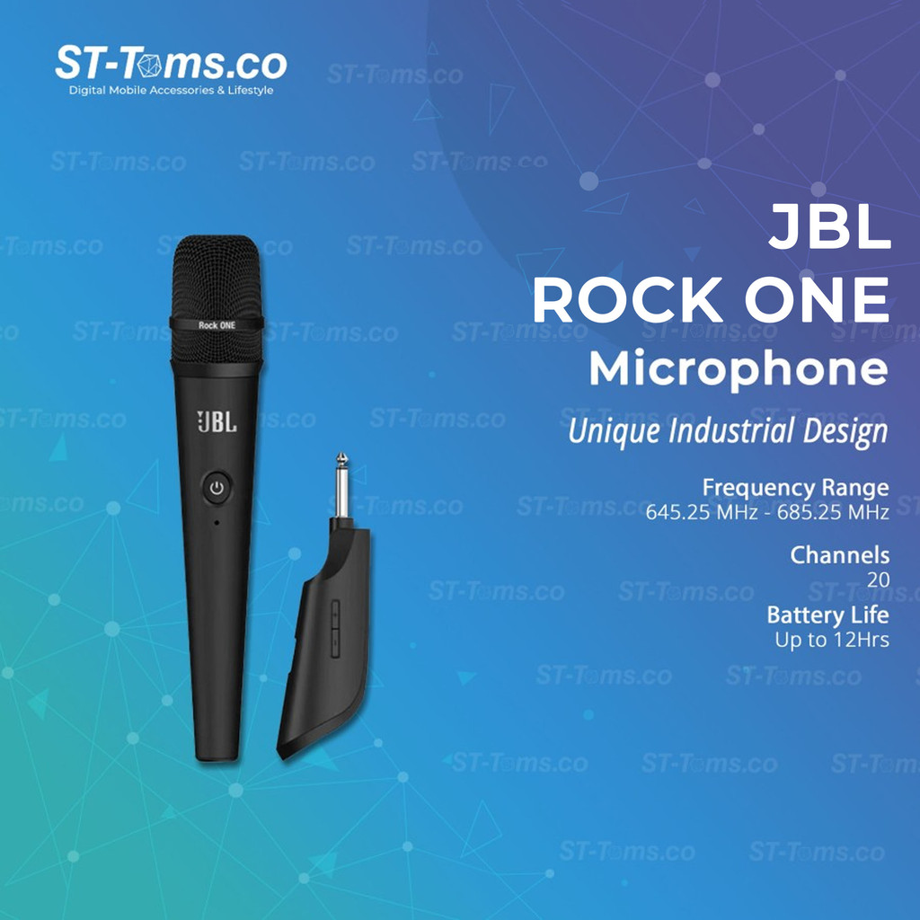 JBL-ENT JBL Rock ONE Professional Portable Wireless Microphone Vocal Karaoke