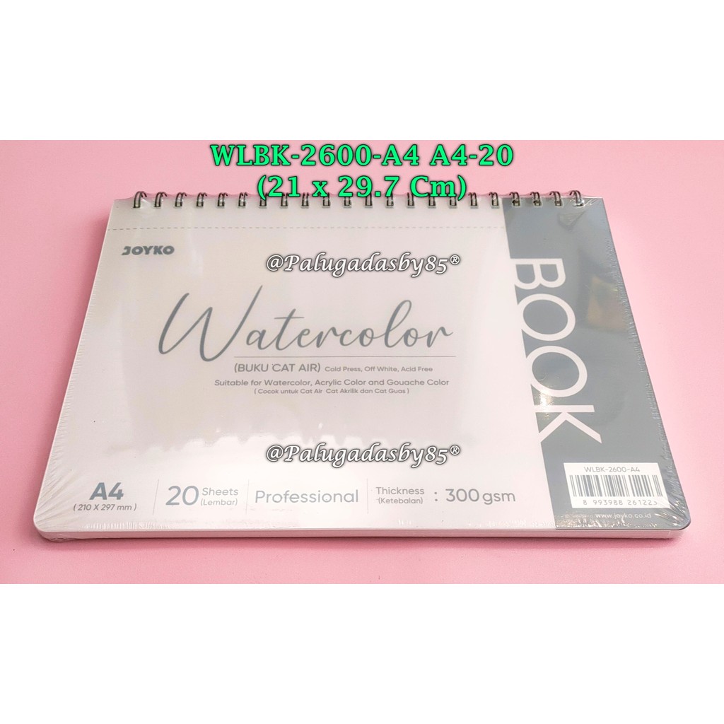 

(1 Biji) GROSIR Sketch Book JOYKO WLBK-2600-A4 300g / Watercolor Book Buku Cat Air Joyko WLBK-2600