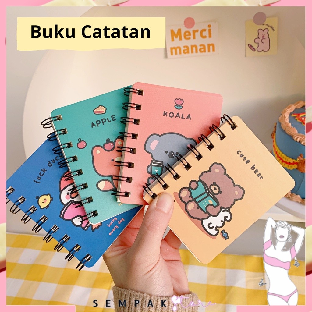 

SS Buku Catatan Motif Murah Buku Diary Motif Notebook Ring Motif Kartun Buku Catatan Memo Spiral Buku Tulis Mini Binder Karakter Murah