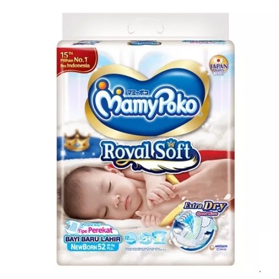 Mamypoko Royal Soft Dry Newborn NB 52