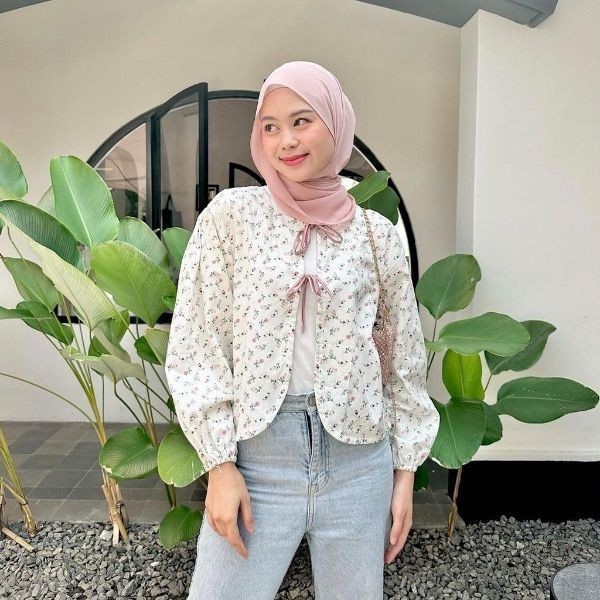 Shopping - Cardigan Wanita / HARUMI OUTER / Outer Pita Coquette / Cardigan Crop / Cardigan Wanita Ta