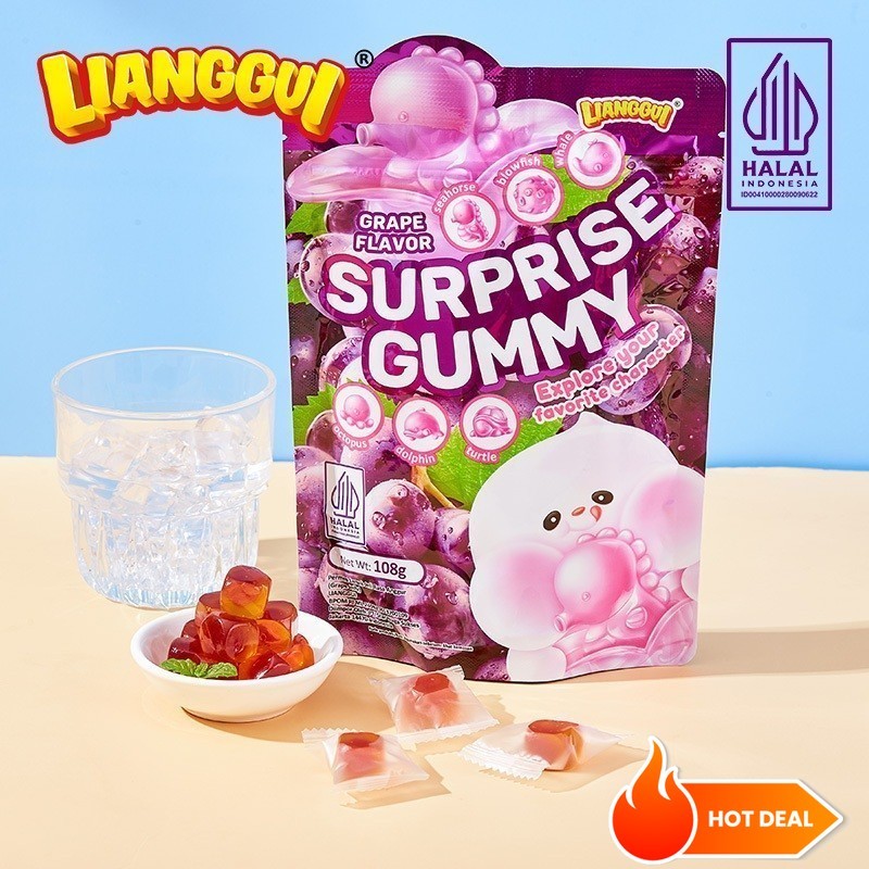 

[Harga promosi diskon]LIANGGUI HALAL Mango Flavoured Candy Grape and Strawberry Fudge Mangga Anggur Jelly | Jelly Varian Rasa Permen yang enakSuprise Candy 3 Varian Rasa | Permen Buah Rasa ( Mangga , Anggur dan Strawberry )