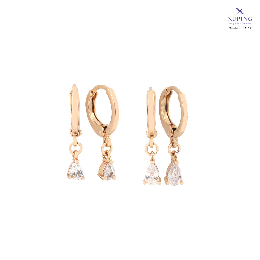 Xuping Anting Jurai Simple Emas Mata Tetes