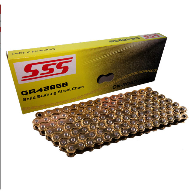 Rantai SSS Ukuran 428 SB Panjang 110L Warna Gold