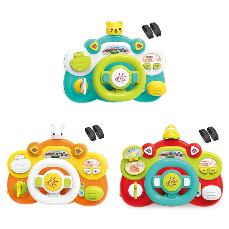 Steering Wheel Musical Toy for Toddler Interaction Car Simulated Toy Baby Child Driving Experience M