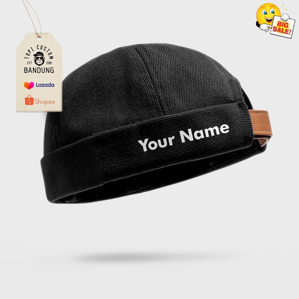 TOPI PECI MIKI HAT CUSTOM KATA BISA TULISAN SENDIRI TOPI PECI MIKI HAT TOPI GAUL TOPI CUSTOM BANDUNG