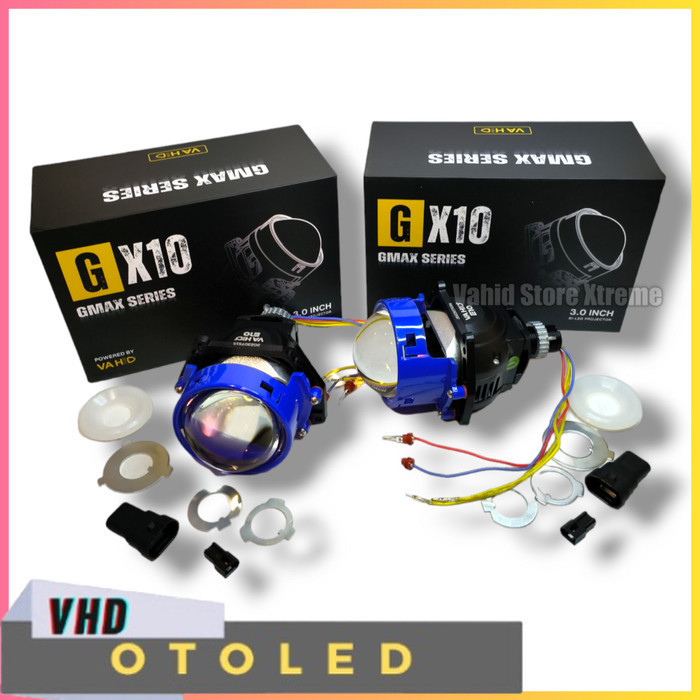 Vahid Biled E10 | 55 Watt | 3.0" Purple Lens | Devil 360 + Kabel Set - Bi_LED only, 12Volt