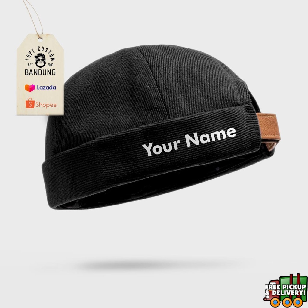 TOPI PECI MIKI HAT CUSTOM KATA BISA TULISAN SENDIRI TOPI PECI MIKI HAT TOPI GAUL TOPI CUSTOM BANDUNG