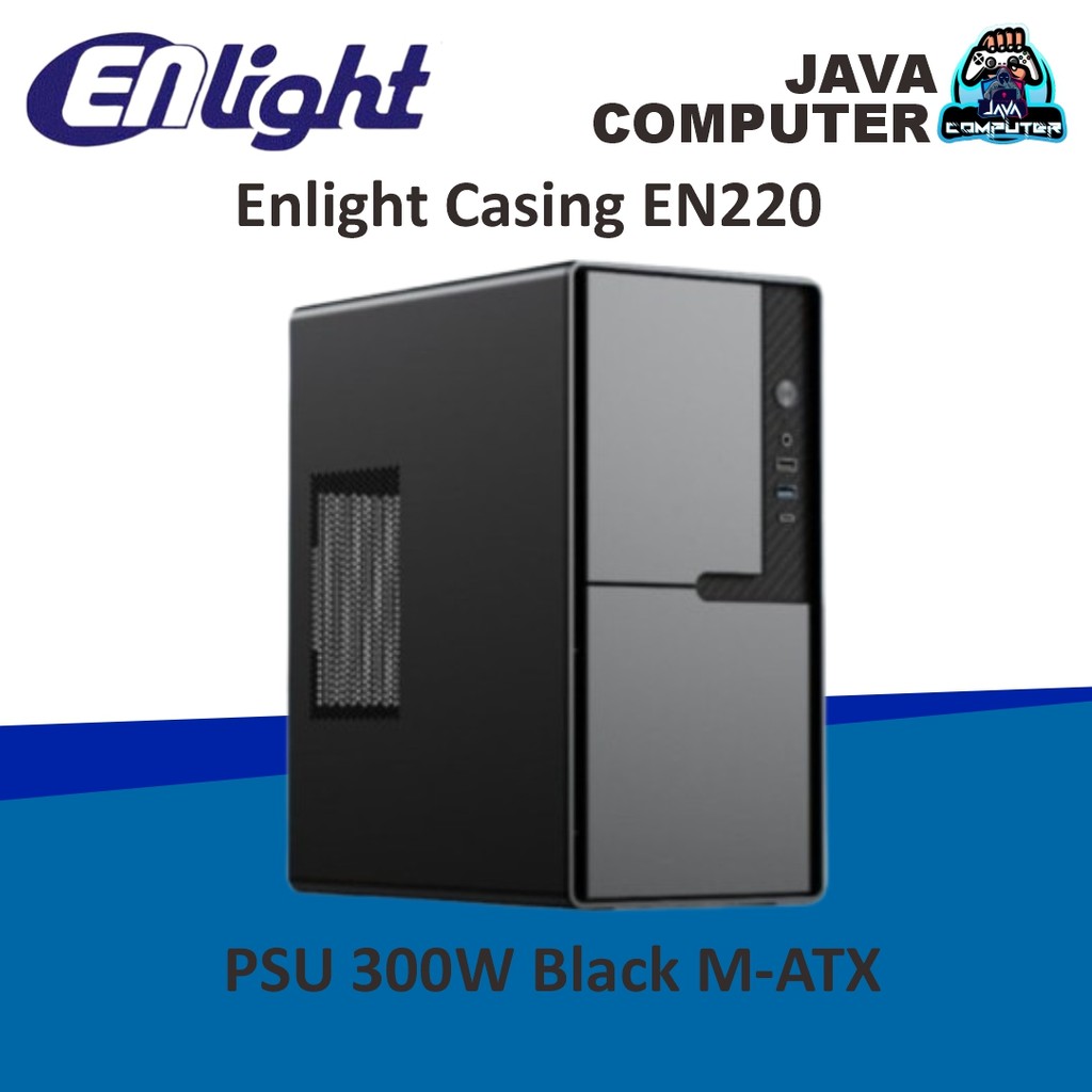 Enlight Casing EN220 PSU 300W Black M-ATX
