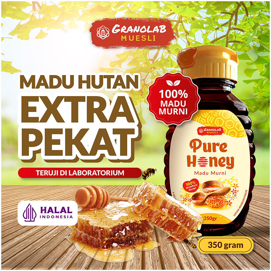 

Madu Hutan Asli 100% - Pure Honey Granolab Muesli | Madu Murni Tanpa Campuran