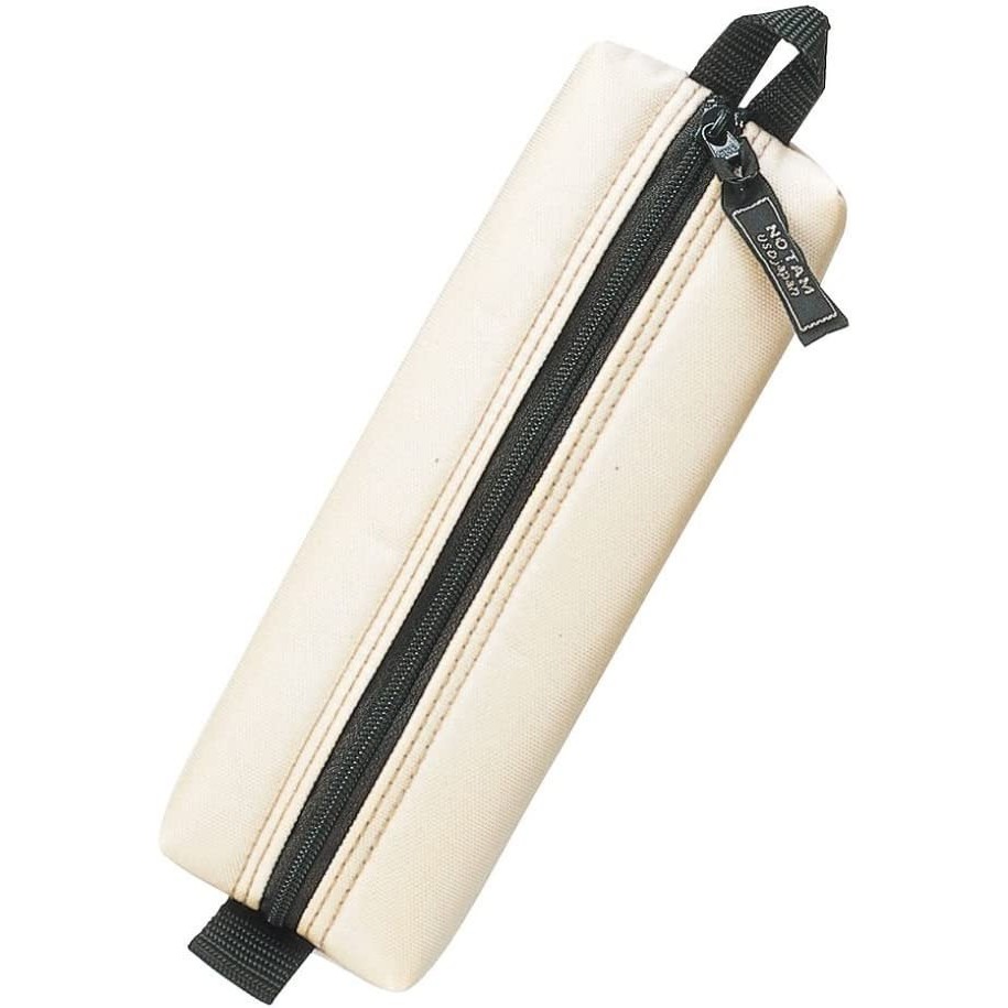 

Thos Sakura Craypas Notam Nylon Pencil Case Kotak Pensil Slim Storage Pouch - Large Ivory