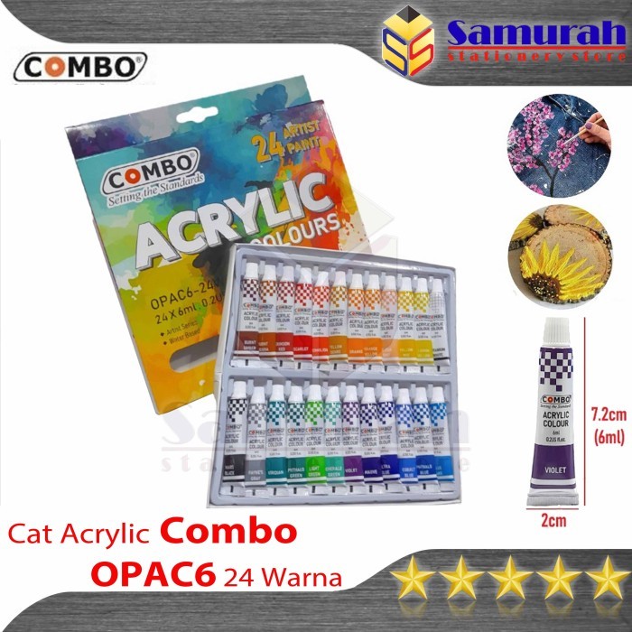 

Cat Akrylic Joyko ACC 5 24 W / Acrylic Color 24 warna ACC-5-24 5 ml - OPAC6 - 24warna