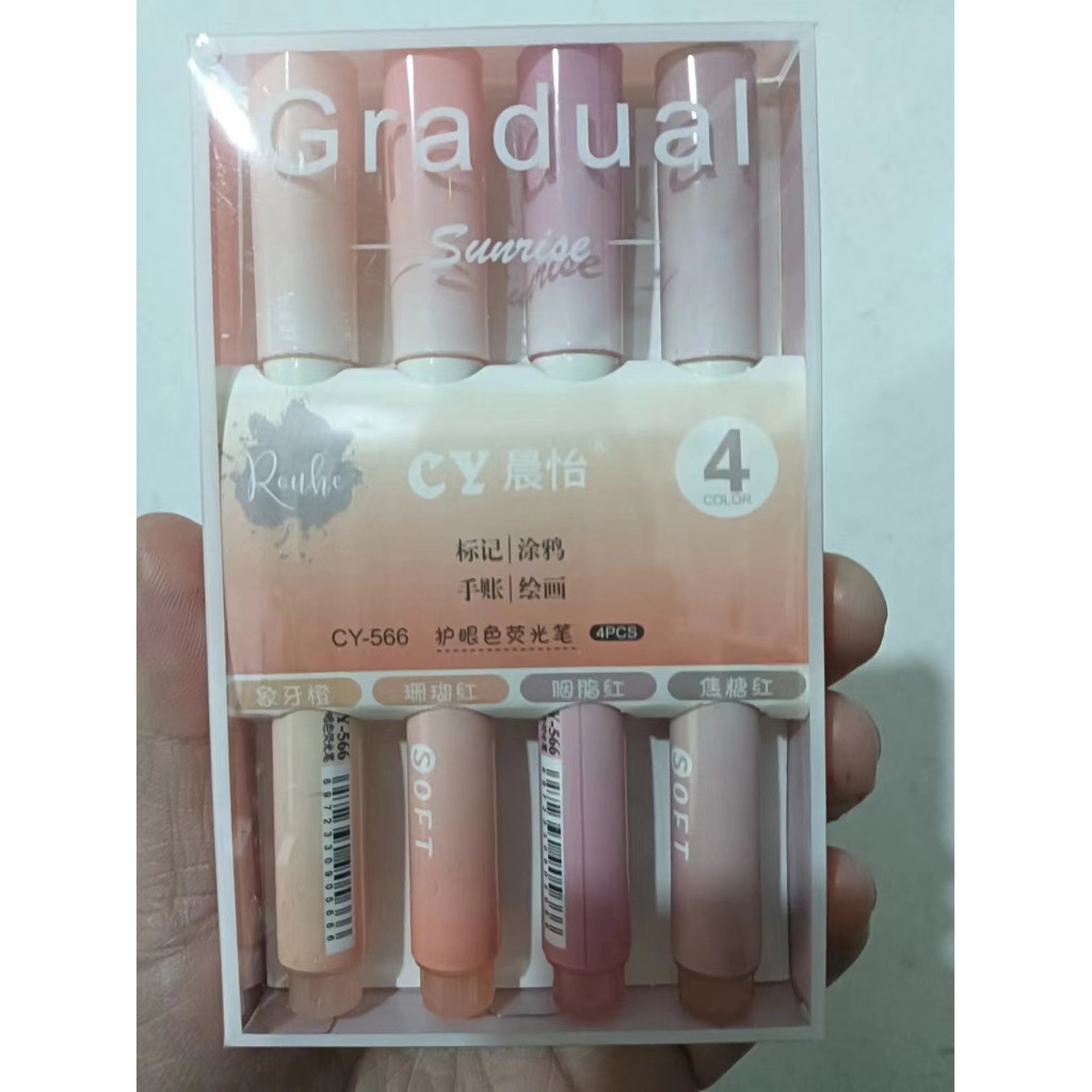 

Pena Neon Warna Gradien Pena Neon Kapasitas Besar Penanda Kunci Pelajar Pelindung Mata