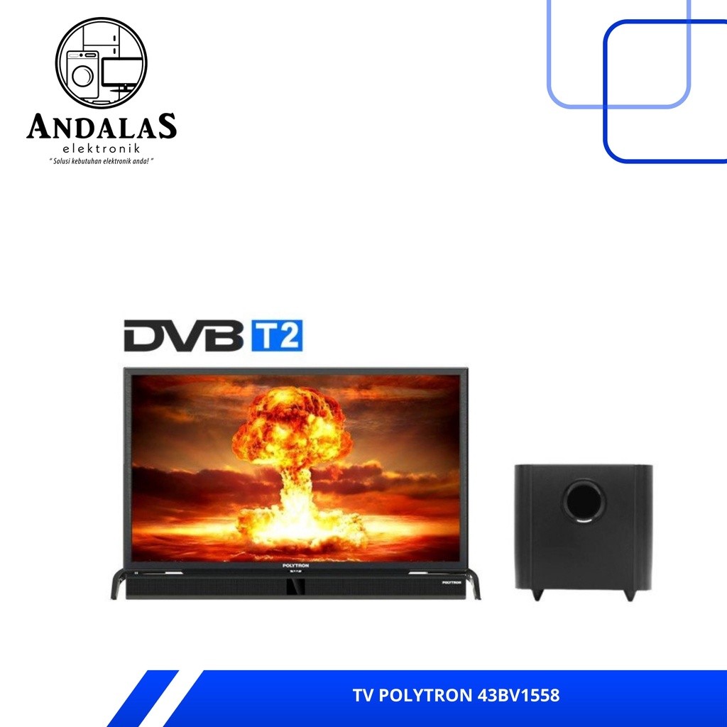 LED TV 43 Inch Polytron Full HD Soundbar PLD-43BV1558 PLD43BV1558