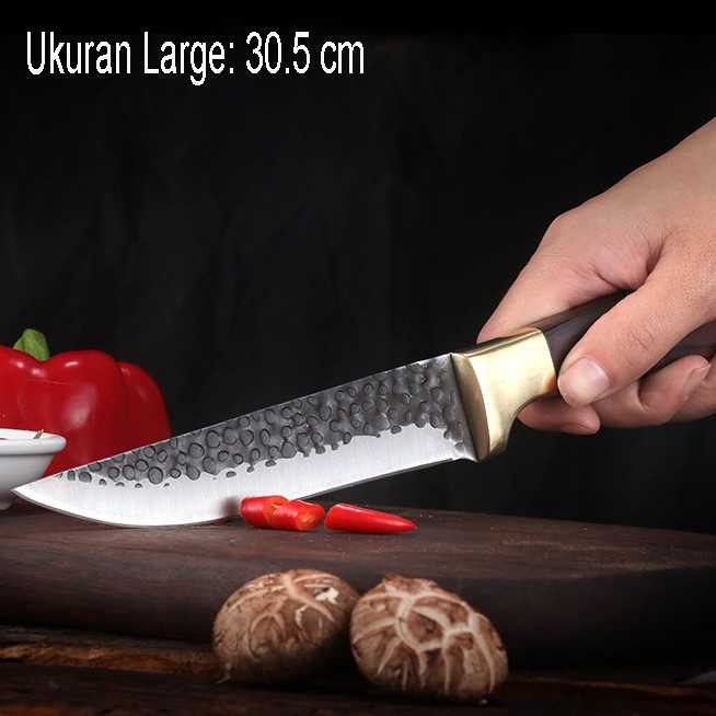 

LT Pisau Dapur Daging Serbaguna Butcher Forged Chef Knife 3CR13 - LT328