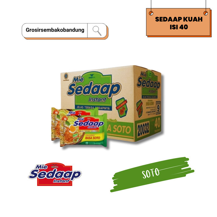 

SEDAAP MIE MIE INSTANT SOTO PCK 75g - 1 Dus - Kota Bandung