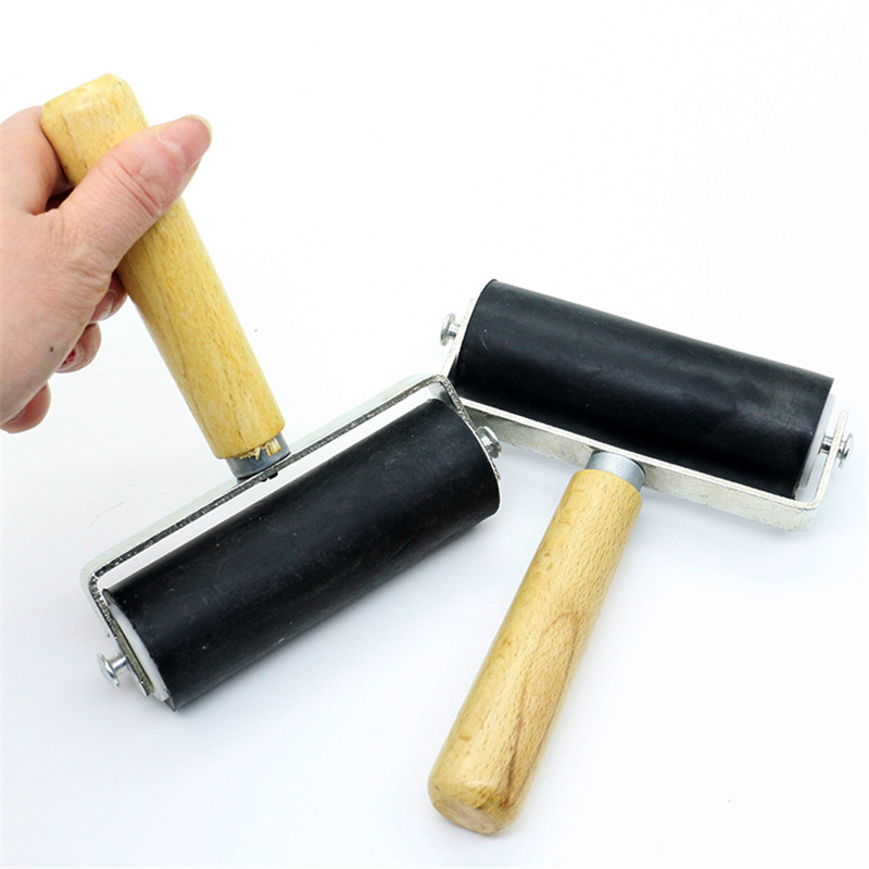 

2/10cm Rubber Roller Professional Hard Print Ink Roller Stamping Construction Tool Art Craft Paint Decorating Tool Accessorie