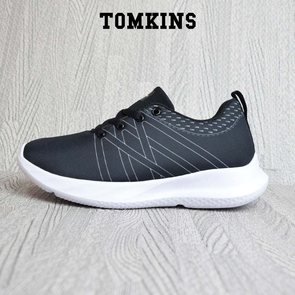 TOMKINS Damsel - Hitam Putih Sepatu Sekolah Wanita