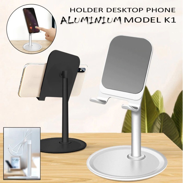 HOLDER STAND DESKTOP PHONE ALUMINIUM MODEL K1 / HD-26