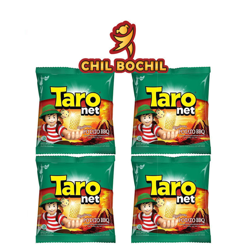 

CHIKI TARO NET ECER 1000 POTATO BARBEQUE ( 10 SACHET X 8 GRAM ) - TARO NET POTATO BBQ PER RENCENG - CHIL BOCHIL