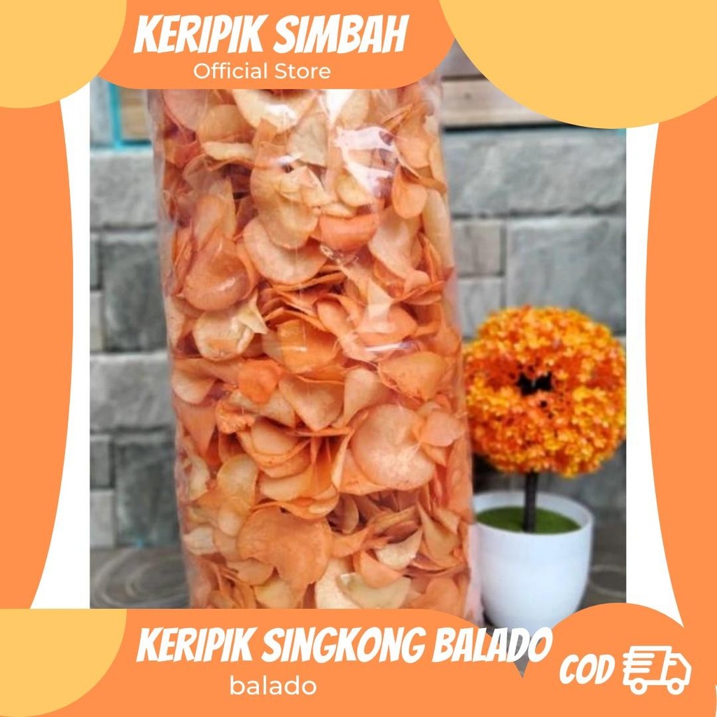 

Keripik Singkong Balado Organik Organik Bebas gula Rendah lemak Alami Bebas Susu Chips Food Snacks Kripik