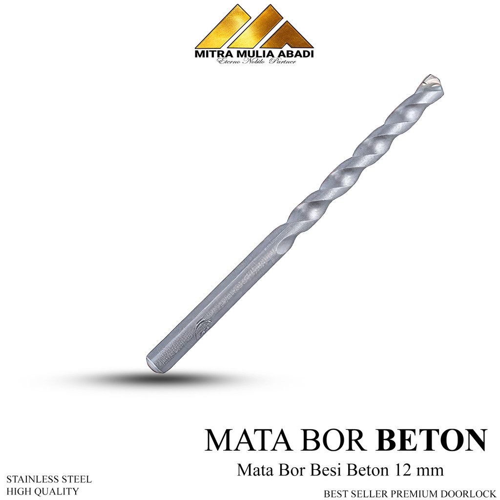 Mata Bor Beton Jumbo 12mm / Mata Bor Besi Beton Serbaguna 12mm