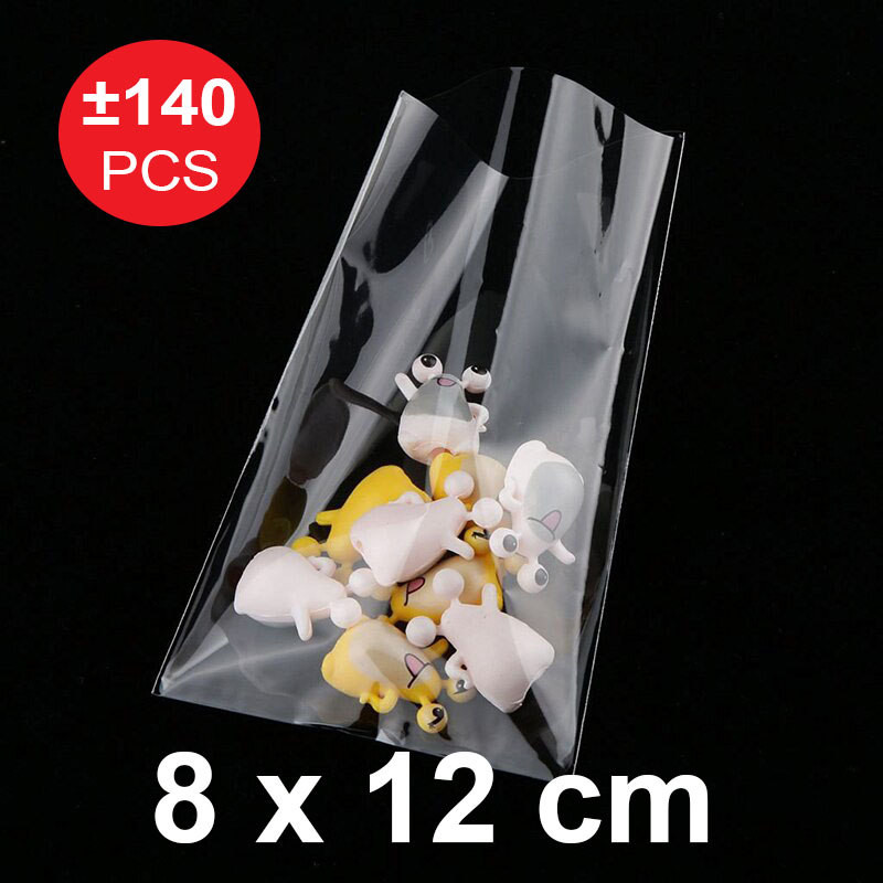 

Plastik Bungkus Souvenir 8 X 12 Cm Isi 140 Lembar Hadiah Bening Kaca OPP