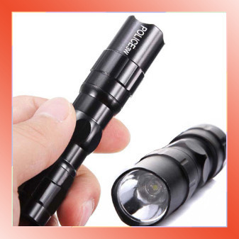 LAMMORO > AR72 Senter POLICE 3W Senter Mini Kecil Senter Baterai Senter Terang Swat 19C4