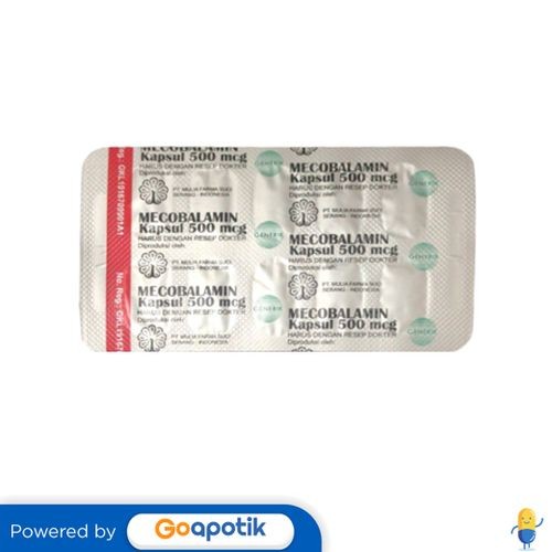 Mecobalamin Mulia 500 Mcg Strip 10 Kapsul