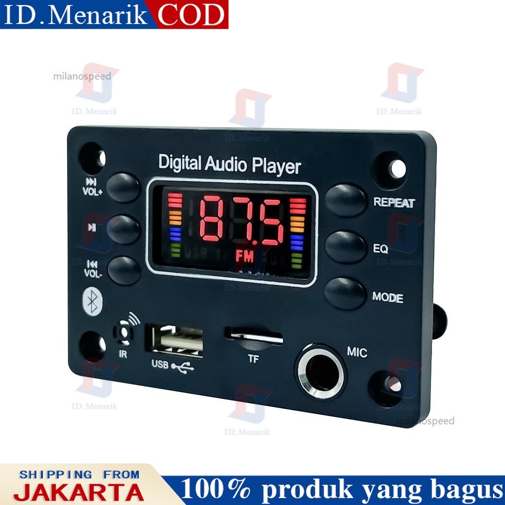 R4m3 kit modul mp3 bluetooth terbaru kotak vire 060 Modul Pemutar MP3 12v Bluetooth model kotak dW