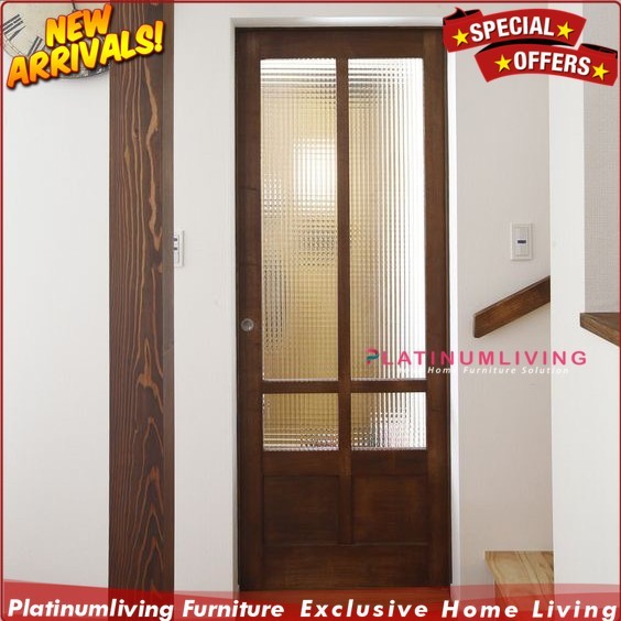 Pintu rumah kaca minimalis pintu dapur jati solid