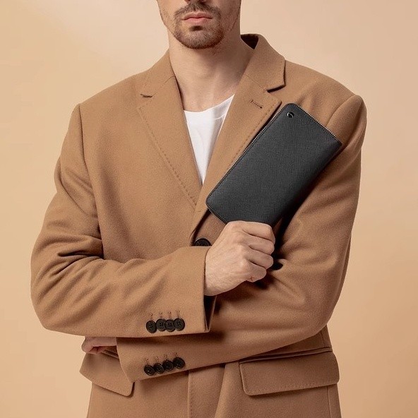 PEDRO Long Zipper Wallet Men's Multi Functional Multi Card Business Wallet Birthday Gift