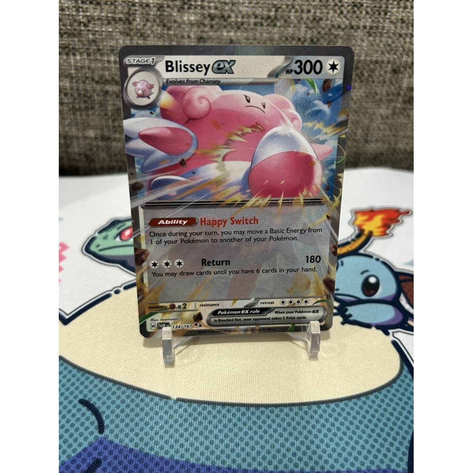 Pokemon TCG English Blissey ex - 134/167 - Ultra Rare Scarlet and Violet: Twilight Masquerade