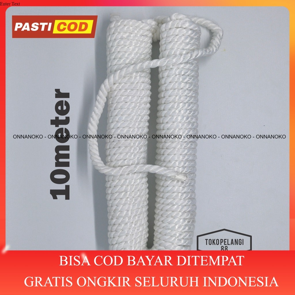 

[COD] Tali Rami Pramuka Panjang 10meter Murah | Tali Nilon kwalitas Premium ONNANOKO