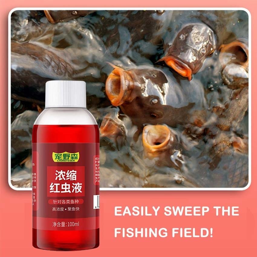 Cairan Umpan Pancing Cacing Lure Umpan Cacing Umpan Ikan 100 ML
