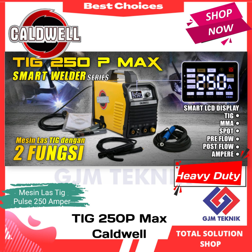 SPESIAL PROMO Mesin Las TIG 250 P Max Caldwell otomatis mesin las argon otomatis