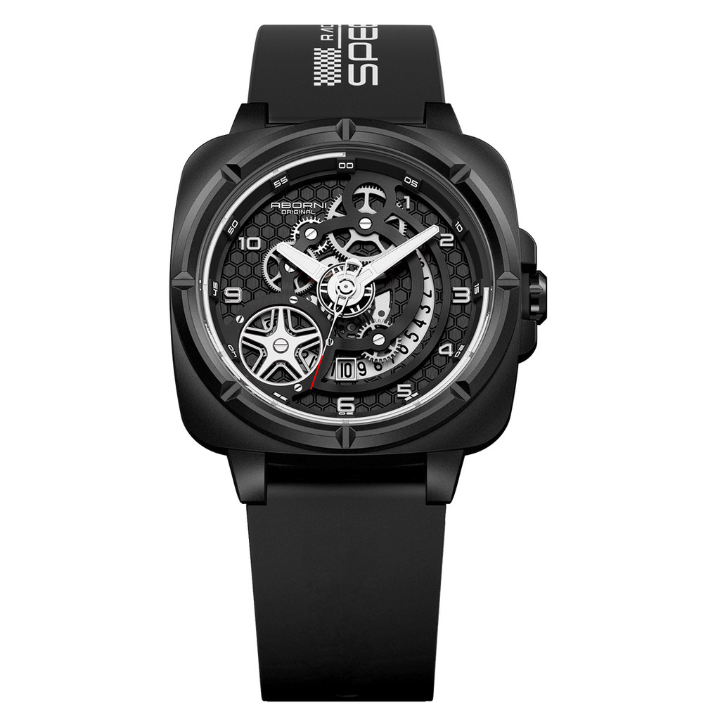 

Jam Tangan Persegi Yaboni Gaya Mekanik Pria Jam Olahraga Trendy Gaya Nasional Bercahaya Tahan Air Tali Silikon Jam Kuarsa