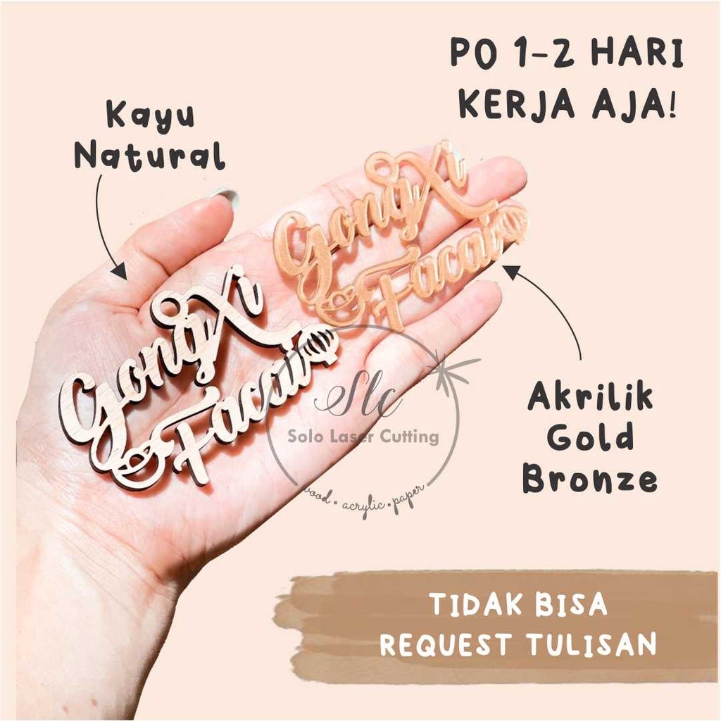 

Hang Tag Imlek Kayu Natural Acrylic Gold Tag Gift Tag Chinese New Year