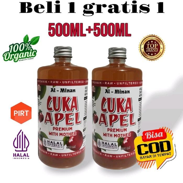 

beli 1 gr4tis 1 paket hemat cuka apel al minan with mother premium