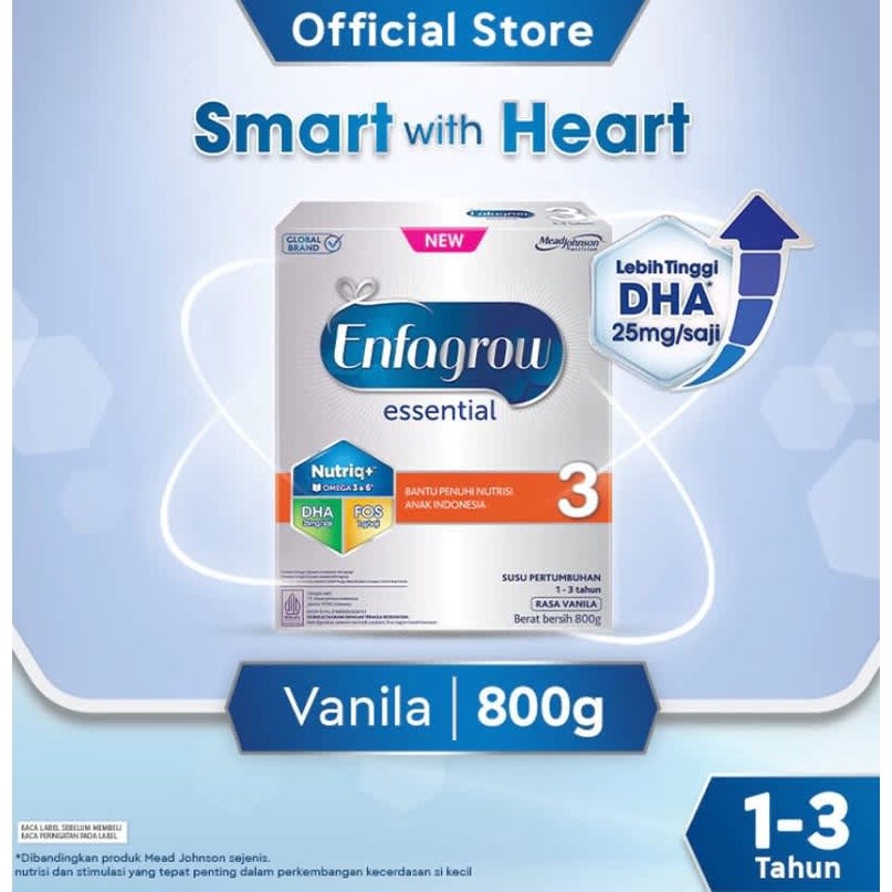 ENFAGROW ESSENTIAL 3 VANILA 800GR - RAJA SUSU Premium