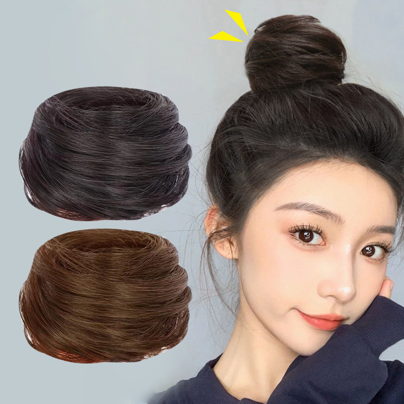 Aksesoris Rambut Hair Bun Cepol Sanggul Instan  Wig Cepol  Jepit Cepol Rambut Palsu   Sanggul Cepol 