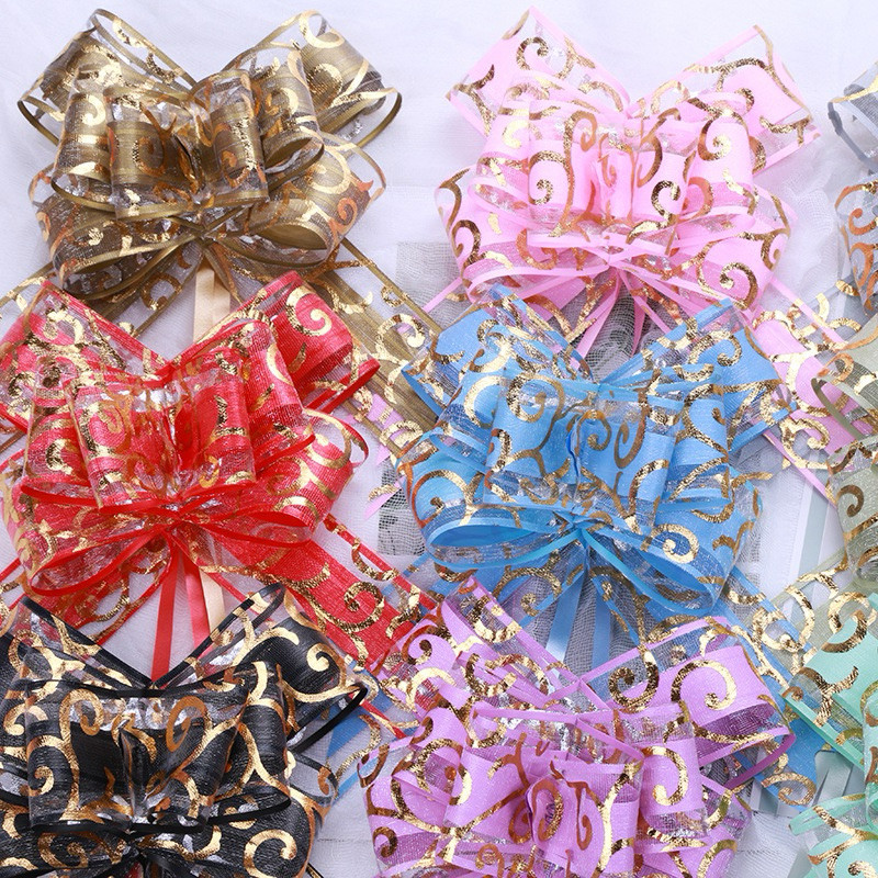 

DELORÉ 1pc Pita Bunga Tarik BESAR / Pita Tarik Busur Motif Phoenix / Pita Tarik Hampers Imlek Chinese New Year Wedding Hadiah Ulang Tahun Pernikahan Festival Pesta Diy Hari Valentine Dekorasi Pernikahan / Pita Karangan Bunga Best Wishes Red Nikahan Kado