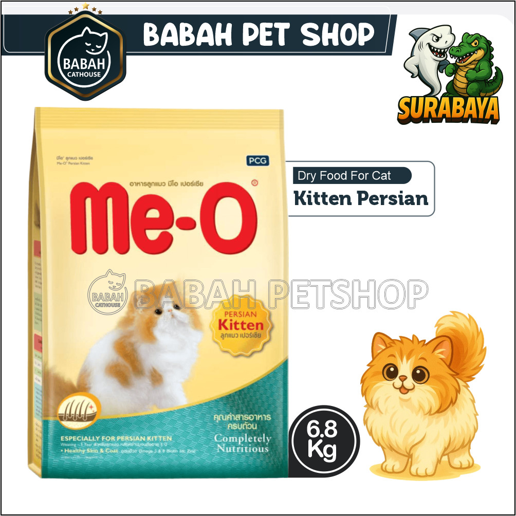 6,8kg MEO KITTEN PERSIAN dry cat food makanan anak kucing kering me-o kiten persia 7kg pakan anakan 