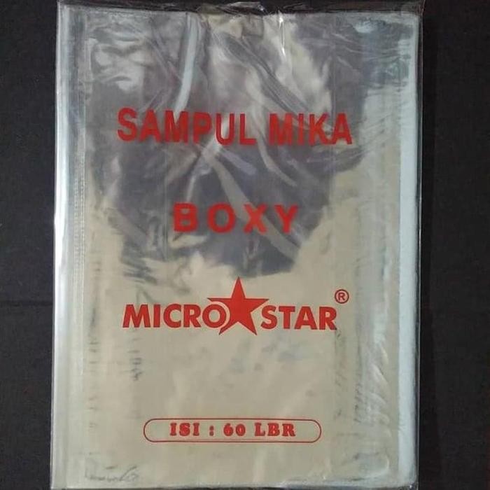 

READY Sampul Buku Mika Plastik Boxy Campus Maxi Micro Star per pack - 1 pack (60 pcs) SIAP KIRIM