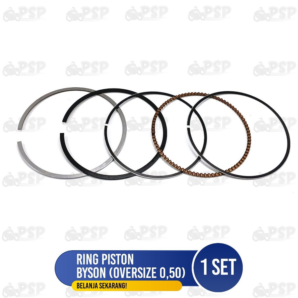 Ring Piston Byson (Oversize 0.50) - Ring Cincin Seker Seher Diameter 0,50 Yamaha Bison Byson Karbu