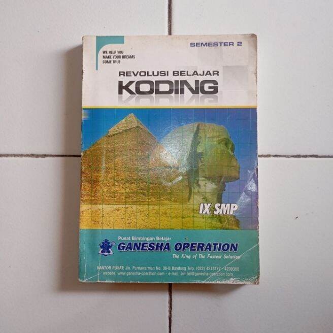 REVOLUSI BELAJAR KODING IX SMP Semester 2 Ganesha Operation Original Bekas