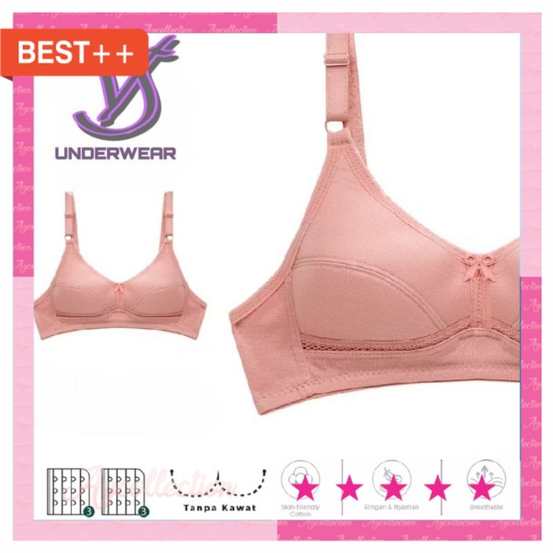 PAKAIAN SPORT KEREN CANTIK WANITA KEKINIAN BAHAN PREMIUM MURAH / VS -  Bra basic super soft BH sport