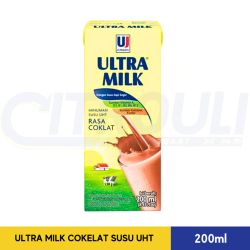 

ULTRA MILK COKELAT SUSU UHT 200ml